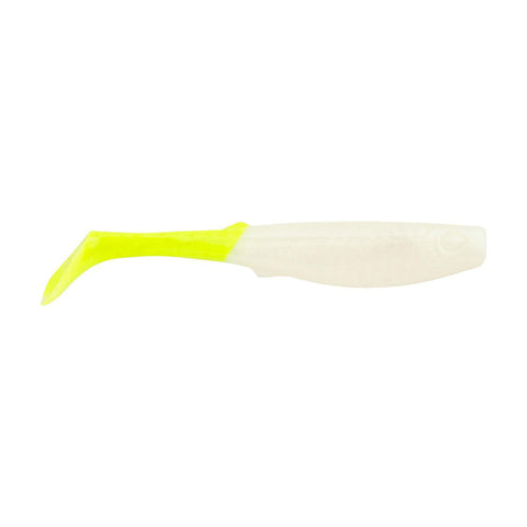 Berkley Gulp! Alive! Paddleshad - 4" - Pearl White/Chartreuse - Half Pint Container [1545611]