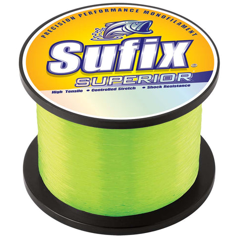 Sufix Superior Hi-Vis Yellow Monofilament - 50lb - 4810 yds [650-150]