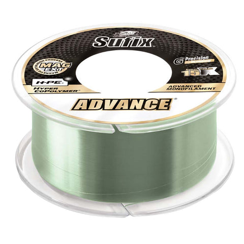 Sufix Advance Monofilament - 14lb - Low-Vis Green - 330 yds [604-114G]